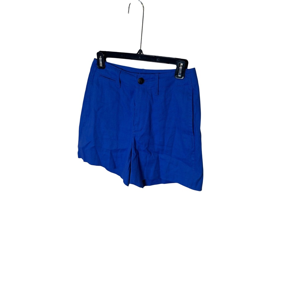 Rag & Bone Cobalt Blue Linen Blend Tailored Shorts Size 2 Womens W000521L1